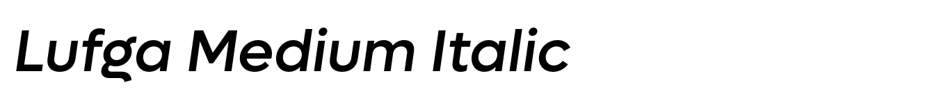 Lufga Medium Italic